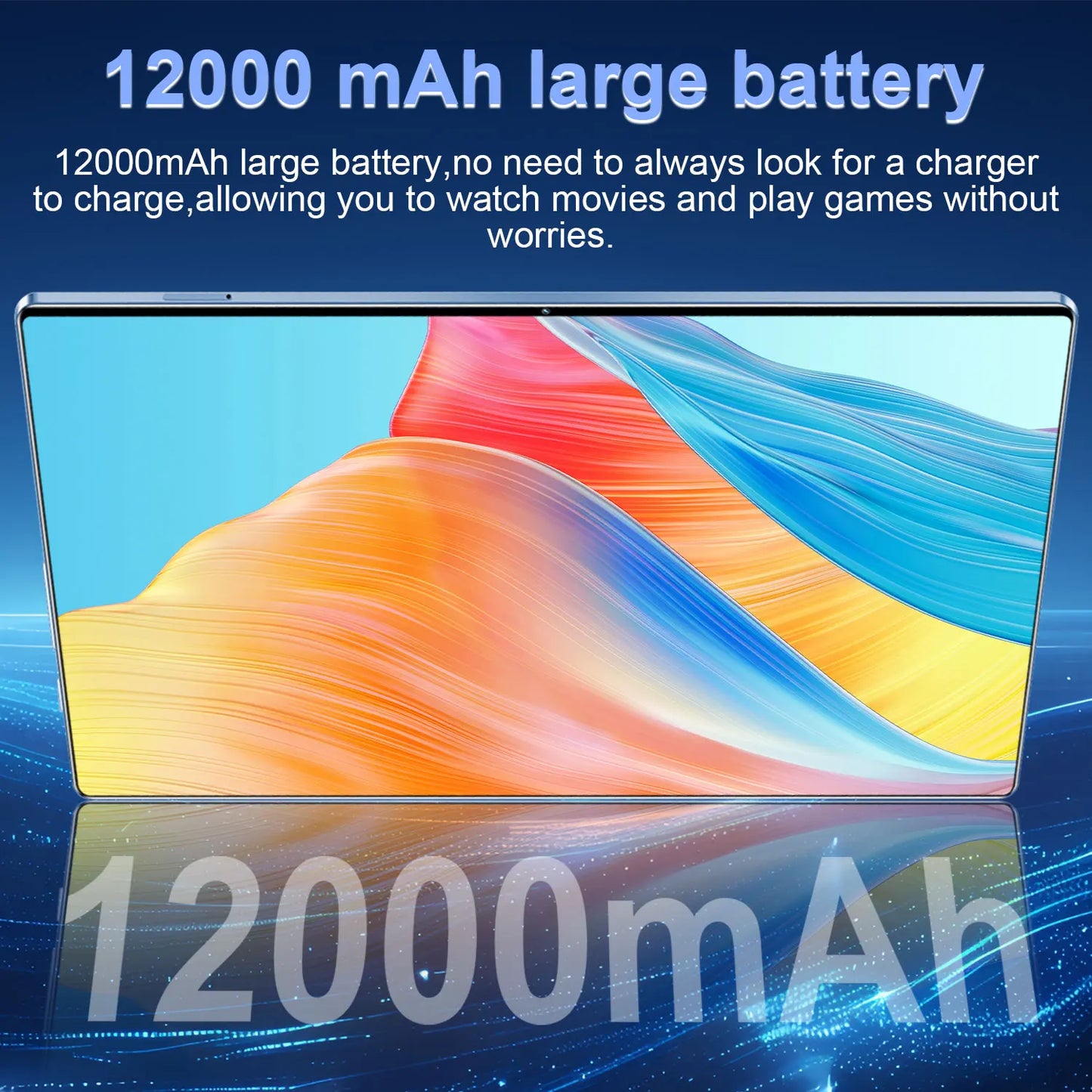 5G Tablet Android 13.0 16GB RAM,1TB ROM Brand New 10.36 Inch Tablet 16MP 32MP 12000mAh 10Core WIFI Bluetooth Network