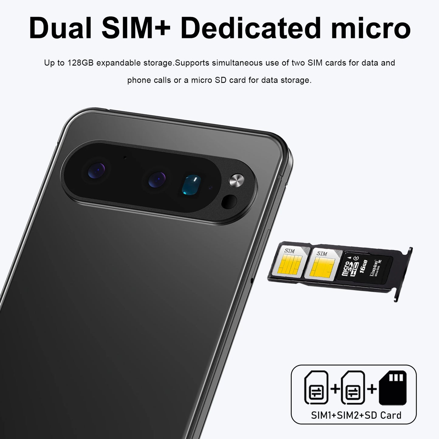 2025 Pixel 9 Pro XL Smartphone 7.3 FHD + 108MP 22GB + 2TB Snapdragon 8 Gen4 8800mAh 5G Dual SIM, Android 15 Expandable Memory