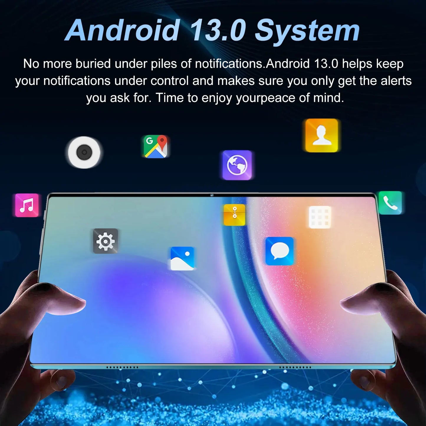 5G Tablet Android 13.0 16GB RAM,1TB ROM Brand New 10.36 Inch Tablet 16MP 32MP 12000mAh 10Core WIFI Bluetooth Network