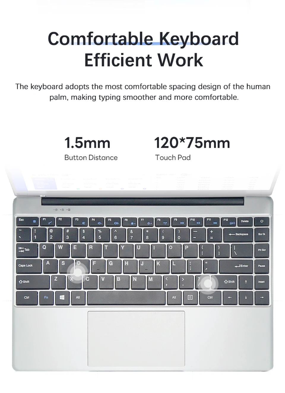 Ultra Slim Windows 11 Laptop Computer 14.1" 12GB RAM 512GB 1TB SSD Intel N4000 Notebook Gamer 1920*1080 Office Study Computer PC