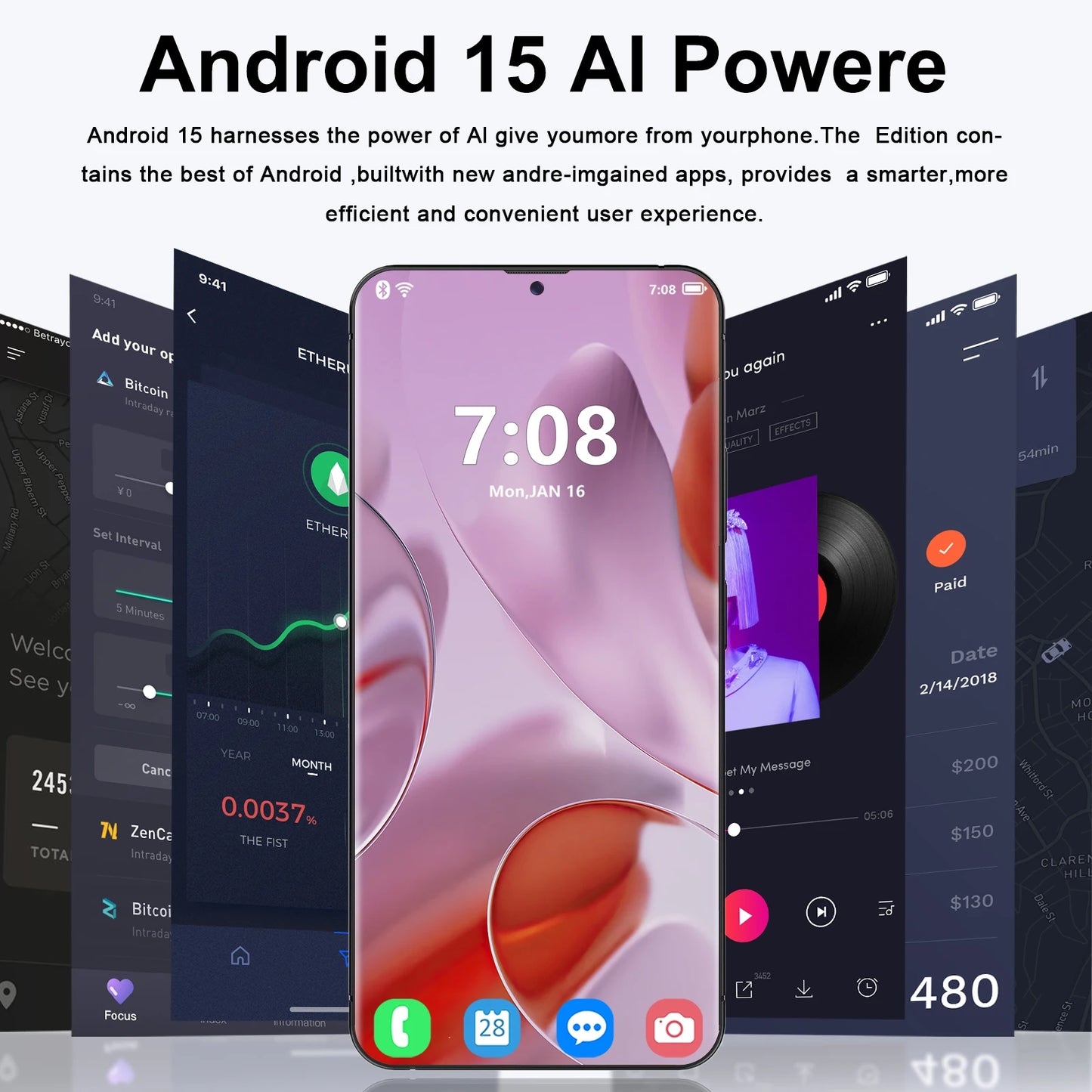 2025 Pixel 9 Pro XL Smartphone 7.3 FHD + 108MP 22GB + 2TB Snapdragon 8 Gen4 8800mAh 5G Dual SIM, Android 15 Expandable Memory
