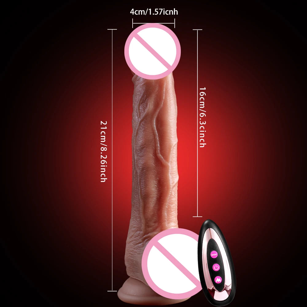 Realistic Dildo Vibrator Big Penis Penetration Anal Adult Sex Toys For Anal Vibration Heating Dick Dildos For Women Masturbation