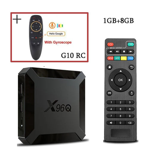 Hot X96Q Android 10.0 Fast Smart TV BOX 2GB 16GB Allwinner H313 Quad Core 4K VS X96 Mini Set top box fast shipping