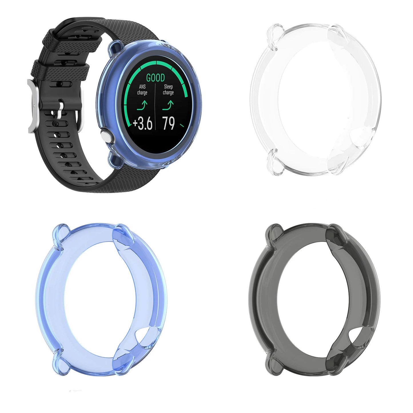 TPU Soft Edge Frame Glass Screen Protector Case Shell For Polar Ignite 2 Watch Ignite2 Sport Smartwatch Protective Bumper Cover