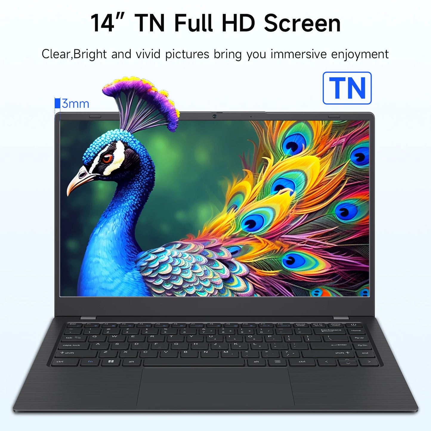 48 Hours Delivery 14 Inch Laptop Intel N4000 8GB+512GB Win11 Pro Ordinateur Portable PC Cheap Gaming Laptop