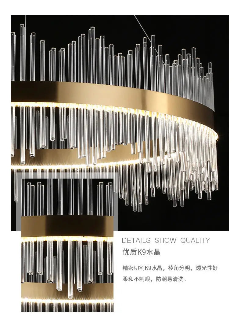Chandelier Living Room Modern Simple Light Luxury Lighting Dining Room Lamp Hall Pendant Lights Crystal Bedroom Lamp 2025 New