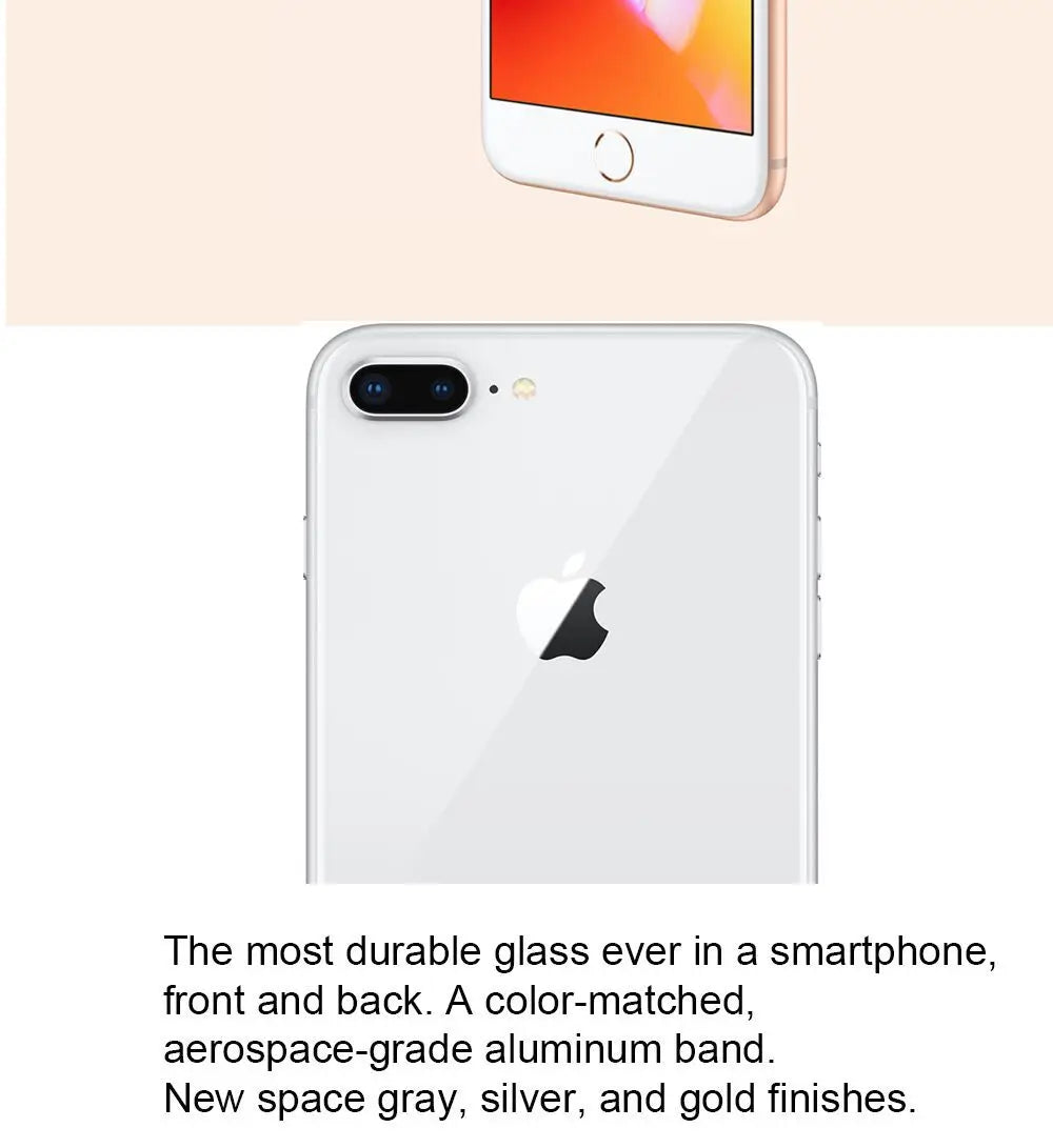 iPhone 8/iPhone8 Plus 8P 4.7'/5.5' Original Retina IPS LCD RAM 3GB ROM 64/256GB Hexa Core 12MP Fingerprint iOS 4G LTE Phone