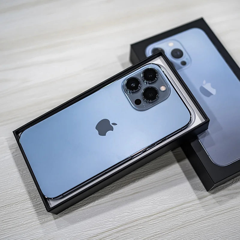 Apple iPhone 13 Pro Max 128/256/512GB/1TB ROM 6.7" Genuine Retina OLED 6GB RAM Unlocked A15 IOS Face ID NFC 98% New Mobile Phone