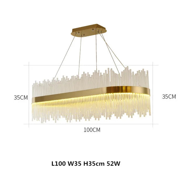 Chandelier Living Room Modern Simple Light Luxury Lighting Dining Room Lamp Hall Pendant Lights Crystal Bedroom Lamp 2025 New
