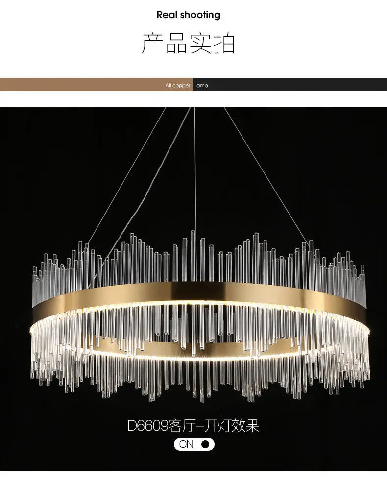 Chandelier Living Room Modern Simple Light Luxury Lighting Dining Room Lamp Hall Pendant Lights Crystal Bedroom Lamp 2025 New