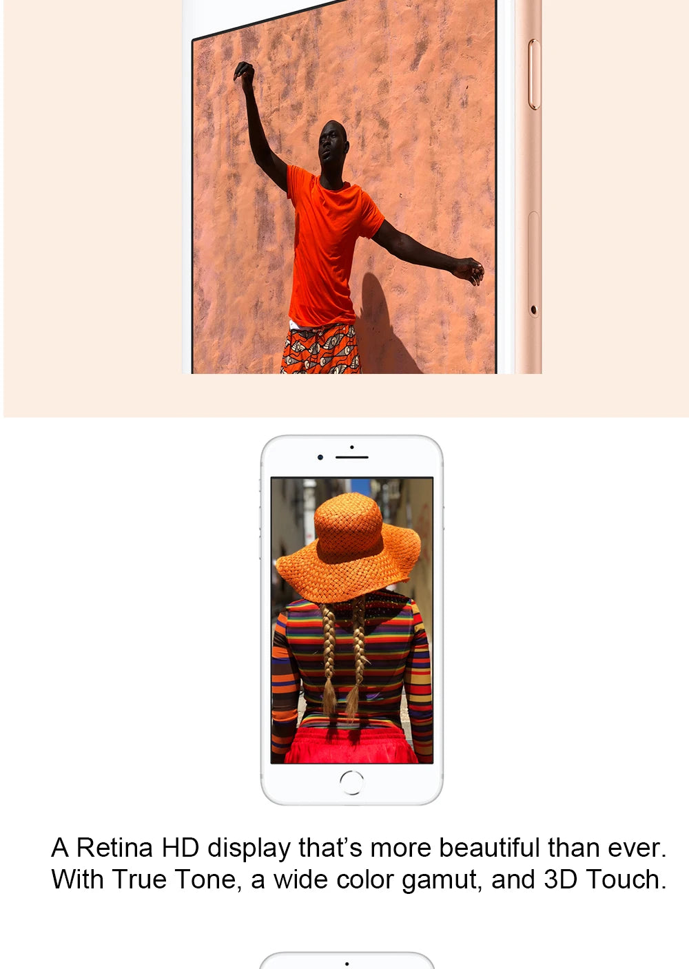 iPhone 8/iPhone8 Plus 8P 4.7'/5.5' Original Retina IPS LCD RAM 3GB ROM 64/256GB Hexa Core 12MP Fingerprint iOS 4G LTE Phone