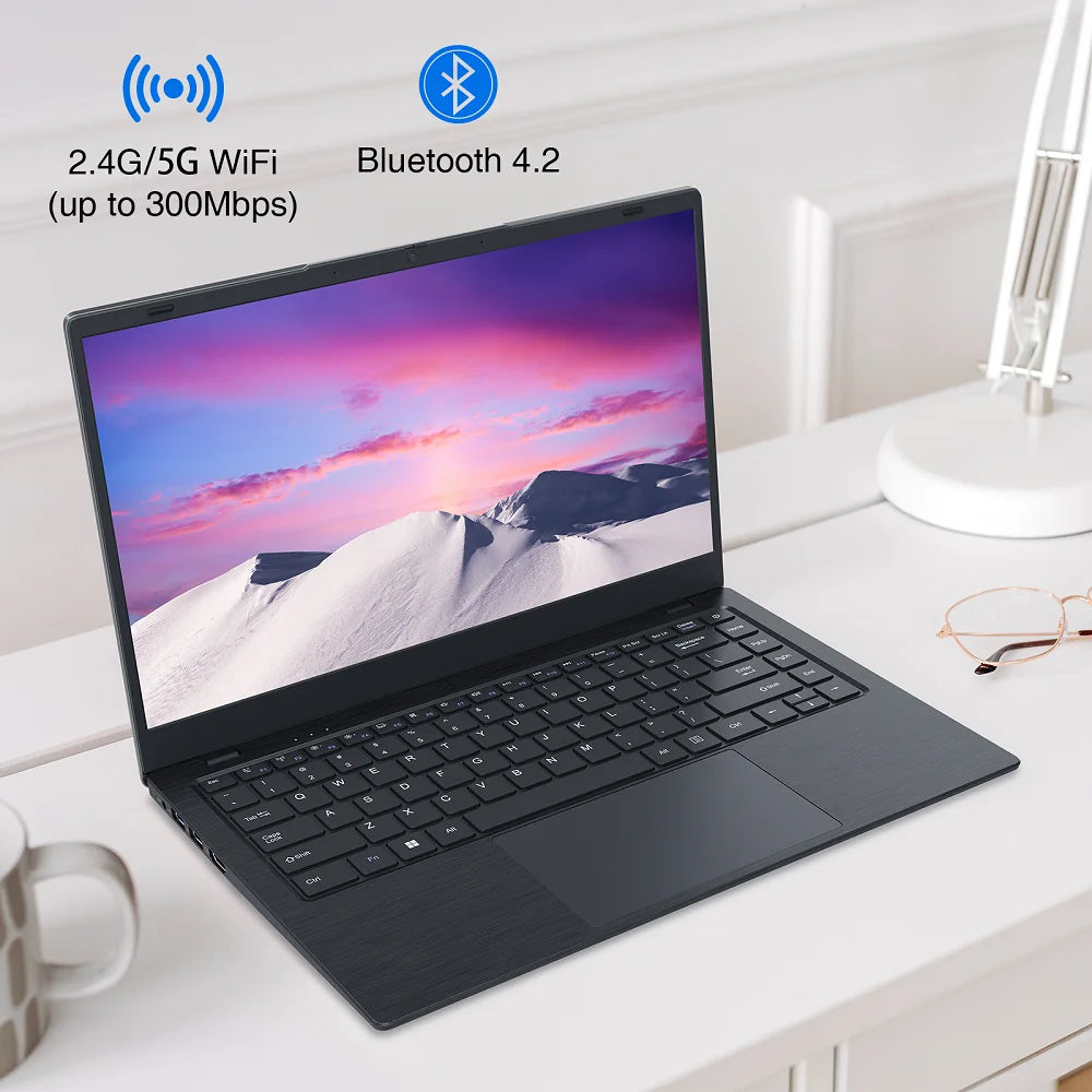8GB DDR4 256GB Intel N4000 Laptop Dual Core 2.60Ghz 14inch Laptop Pc Personal and Home Laptops