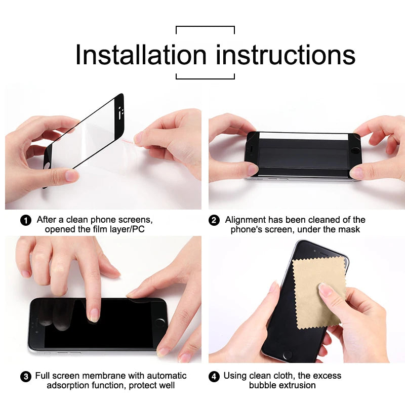 2/4PCS Screen Protector For Samsung A55 Glass Samsung Galaxy A55 Tempered Glass 9H Full Cover Glue Samsung A55 A52 A53 A54 A51