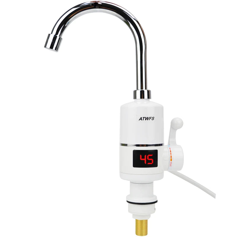 Electric Instant Hot Water Heater Water Faucet Tankless Kitchen Instantaneous Water Heater Tap Heating Flow