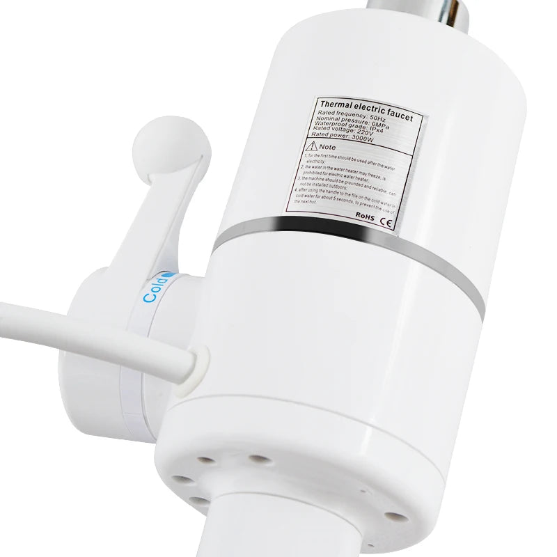 ATWFS Instant Hot Water Heater Tap Fast Instantaneous Thermostat for Water Heater 3000w Electrical Faucet Temperature Display