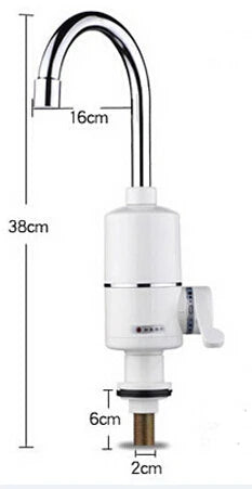 Electric Instant Hot Water Heater Water Faucet Tankless Kitchen Instantaneous Water Heater Tap Heating Flow