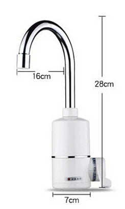Electric Instant Hot Water Heater Water Faucet Tankless Kitchen Instantaneous Water Heater Tap Heating Flow