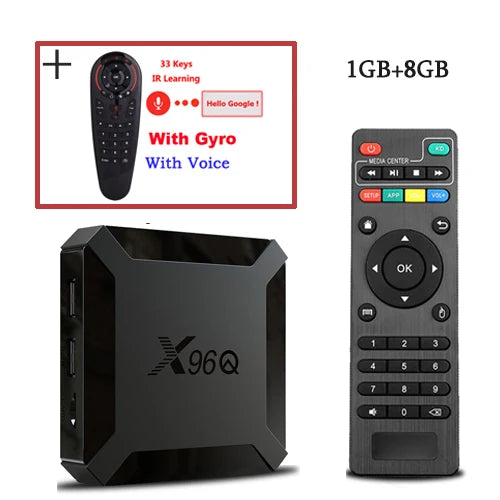 Hot X96Q Android 10.0 Fast Smart TV BOX 2GB 16GB Allwinner H313 Quad Core 4K VS X96 Mini Set top box fast shipping
