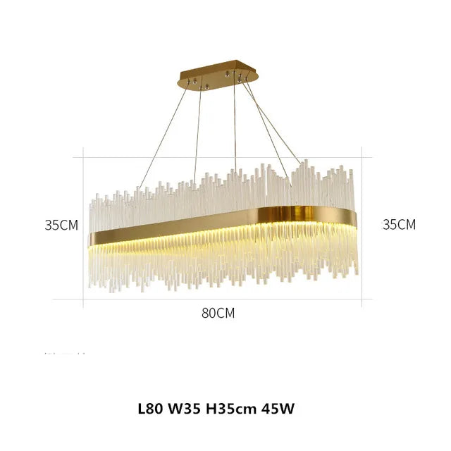 Chandelier Living Room Modern Simple Light Luxury Lighting Dining Room Lamp Hall Pendant Lights Crystal Bedroom Lamp 2025 New