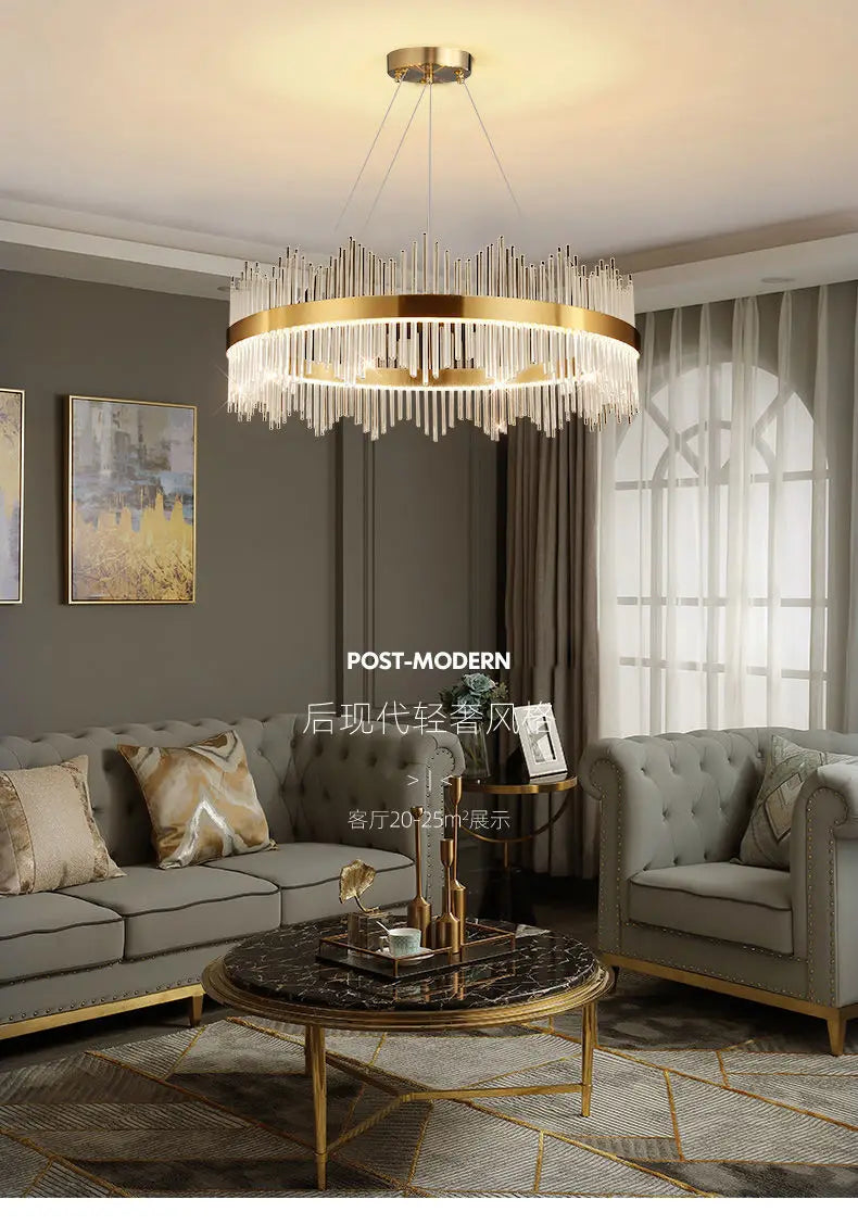 Chandelier Living Room Modern Simple Light Luxury Lighting Dining Room Lamp Hall Pendant Lights Crystal Bedroom Lamp 2025 New