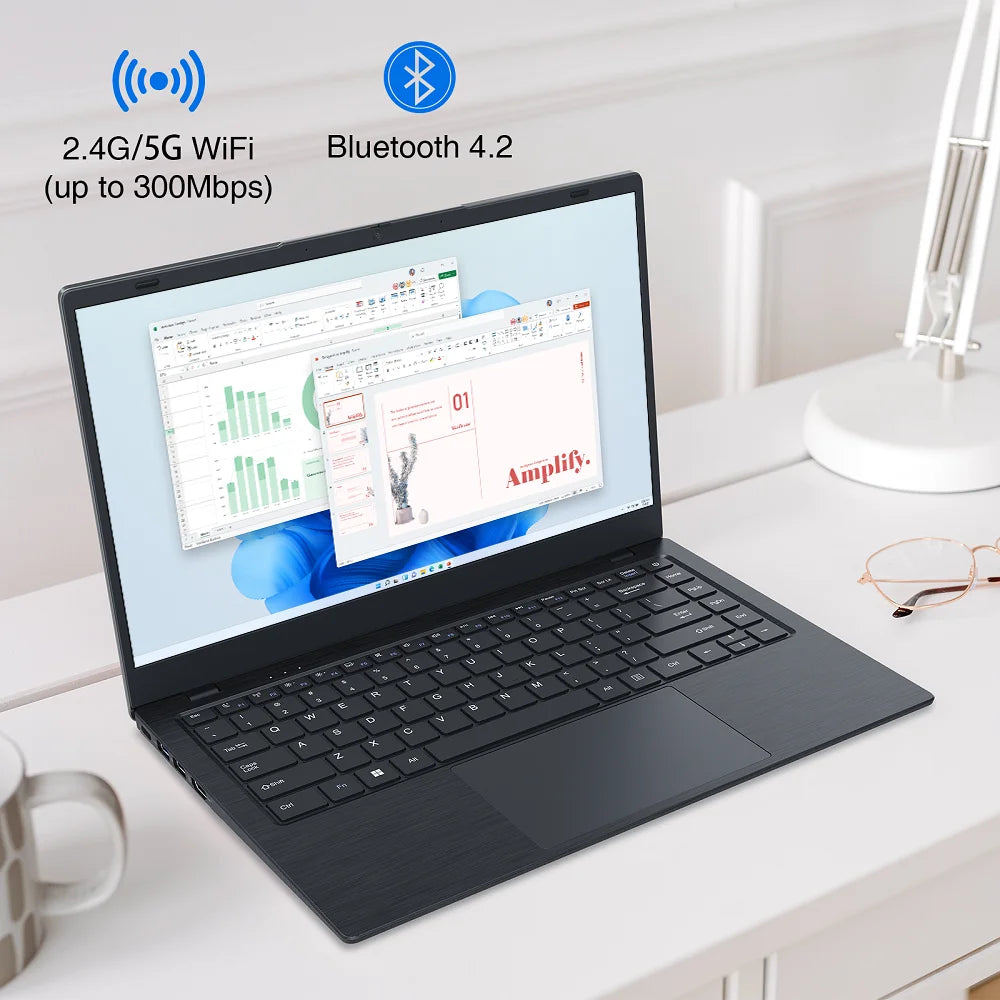 14 Inch Laptop Intel 8GB DDR4 Laptops Brand New Ordinateur Portable PC Personal and Home Laptops