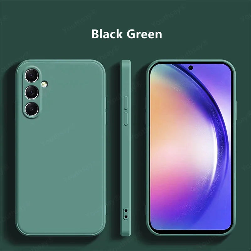 For Samsung Galaxy A36 Case Cover Samsung Galaxy A36 A06 A16 A15 A35 Funda Coque Soft Original Liquid Silicone Case Samsung A36
