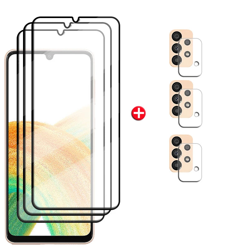 Full Cover Glass For Samsung Galaxy A33 Glass For Samsung A33 Tempered Glass Screen Protector For Samsung A 33 A33 5G Lens Glass