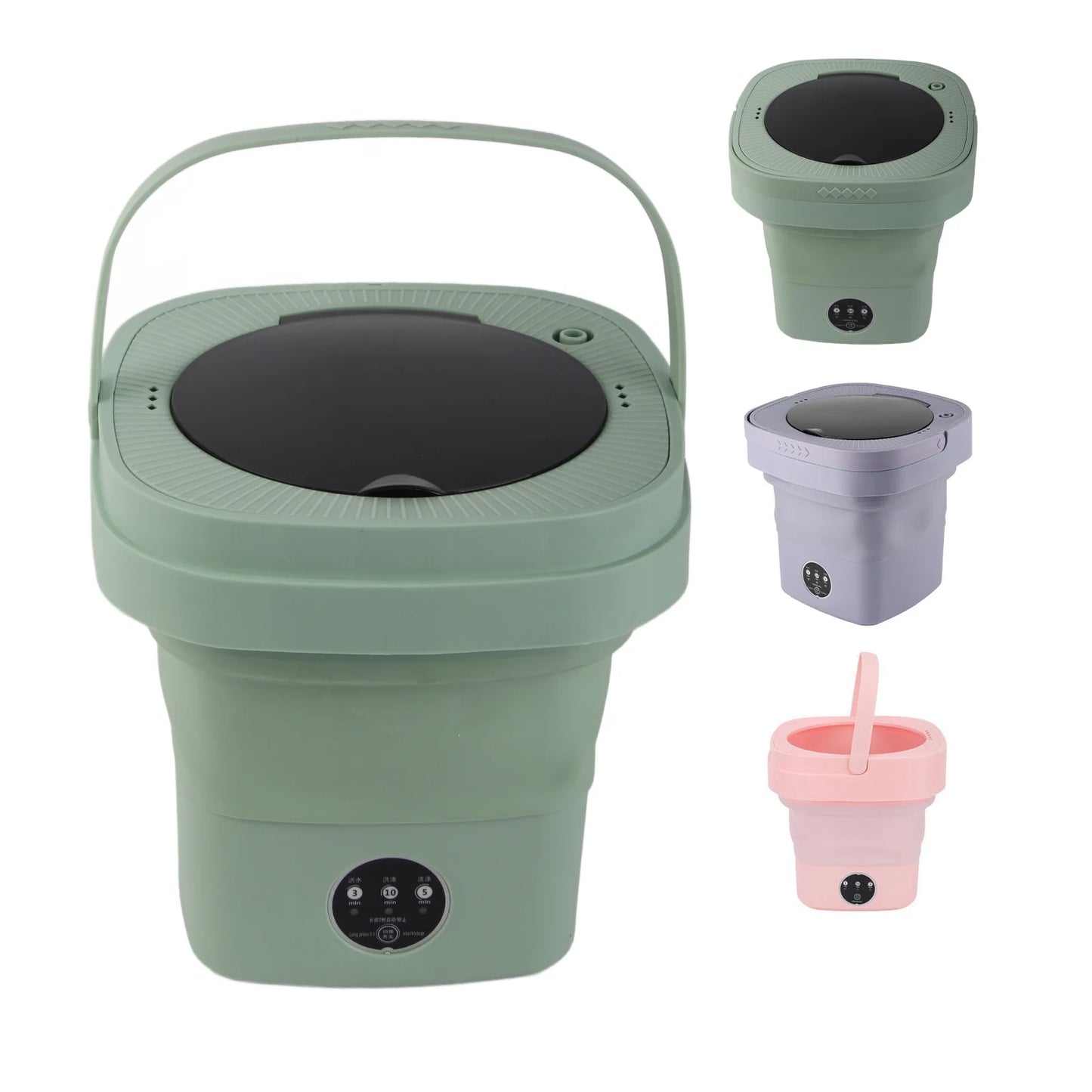 Foldable Washing Machine High Speed 6.5L Large Capacity Soft Semi Spin Drying