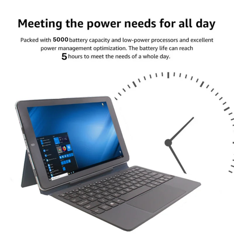 2 In1 Mini PC Tablet PC 10.1'' W102 WINDOWS 10 Z8350 Quad Core WIFI Dual Camera 1280 x 800 IPS Screen HDMI-Compatible