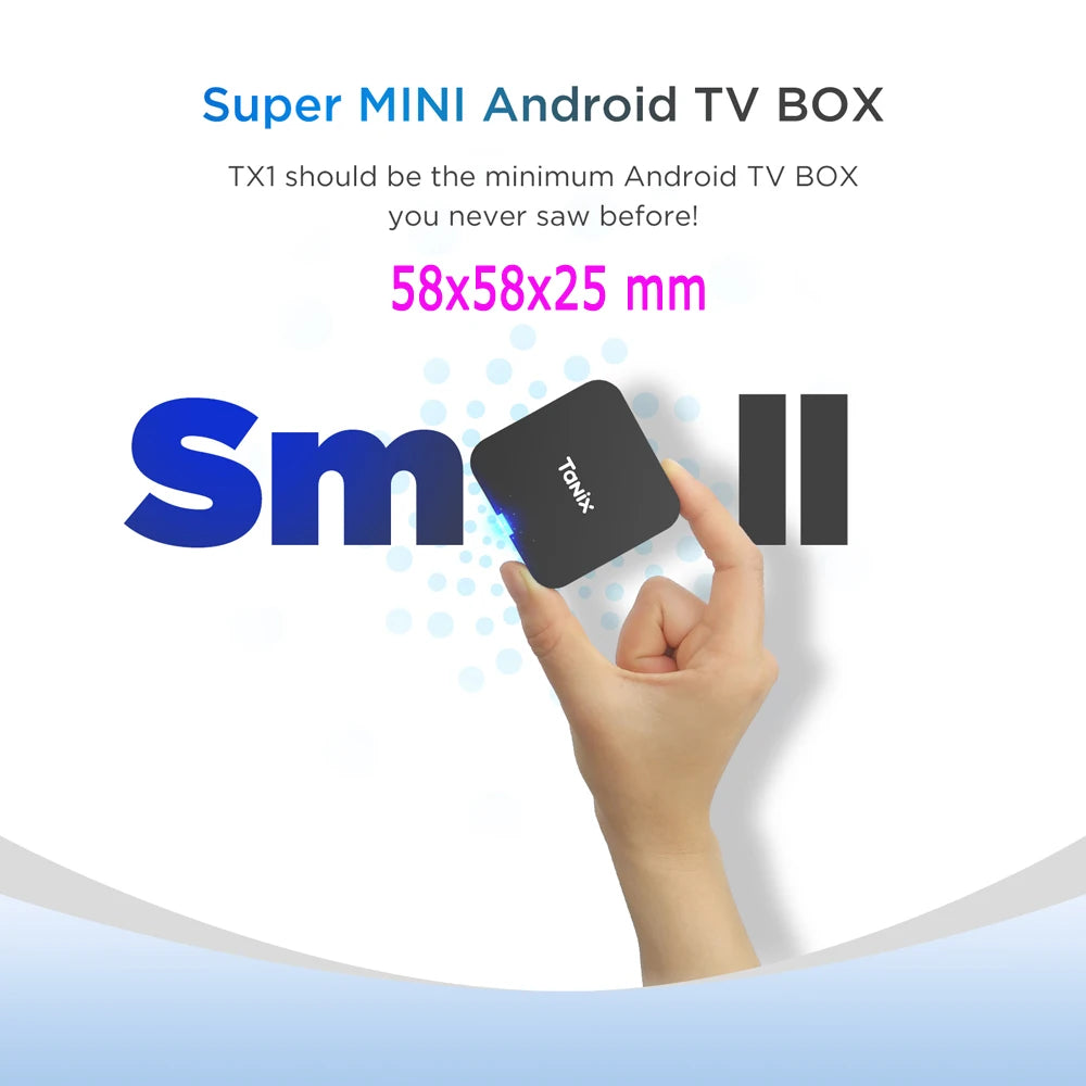 Tanix TX1 Android 10 TV Box 2.4G WIFI 4K 16GB 8GB Global Media Player