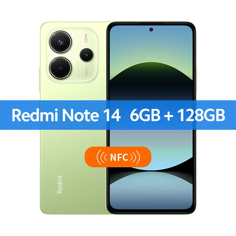 【World Premiere】Global Version Xiaomi Redmi Note 14 MediaTek Helio G99-Ultra 108MP AI Camera 6.67" AMOLED 120Hz Display 5500mAh