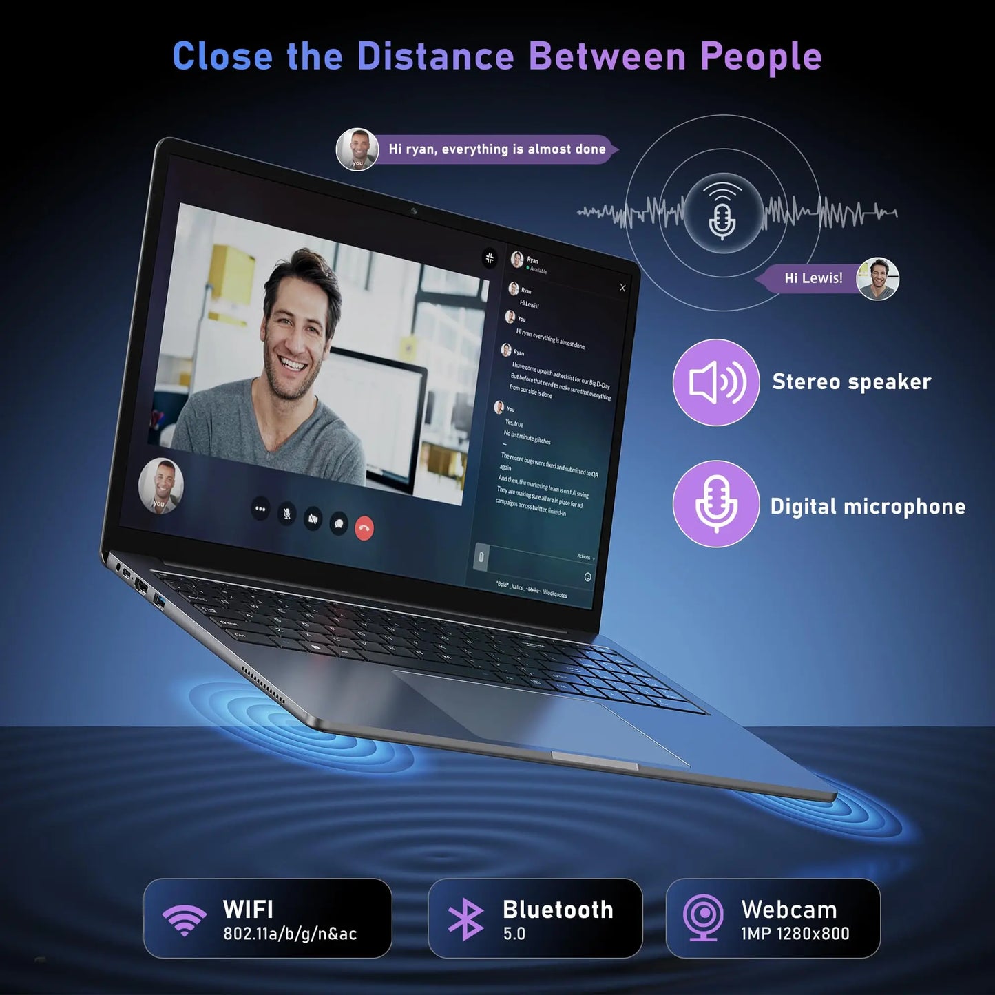 ACEMAGIC 16" Ultra Slim Laptop 16GB RAM 512GB SSD Intel N97 Notebook Gamer 1920*1080 Display Office Study Computer PC Windows 11