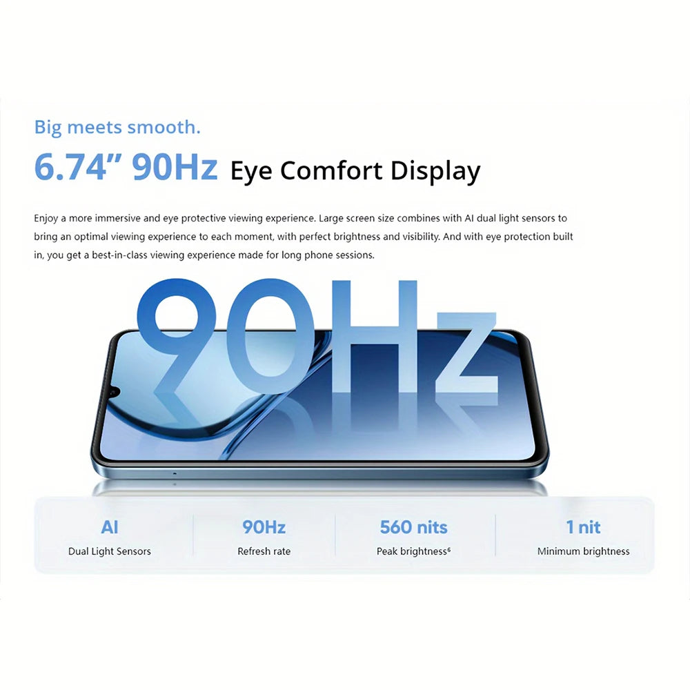 realme C63 8+256GB 6,75'' 90Hz Eye Comfort Display 50MP AI Camera 5000mAh Battery 45W Fast Charge