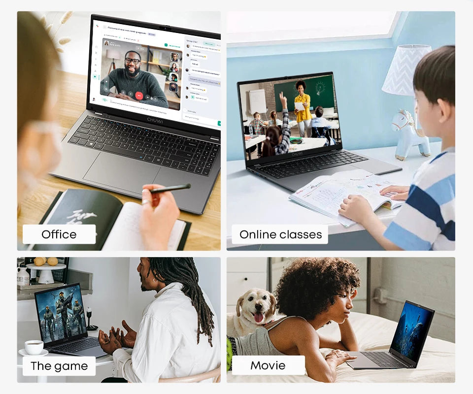 CHUWI GemiBook Plus Laptop 15.6'' FHD 1920 * 1080 16GB LPDDR5 512GB SSD Intel Alder Lake N100 WiFi 6 Windows 11 Laptops