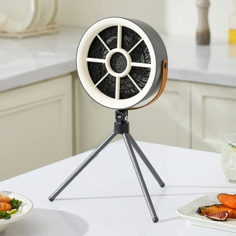 Portable Desktop Range Hoods Exhaust Fan Small Kitchen Hood Barbecue USB Supply Desktop Range Hoods with 3 Speed