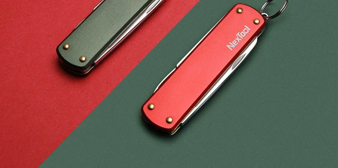 Youpin NexTool Multi Functional Knife, Small File, Slotted Screwdriver, Scissors 4in1 Mini High Quality Portable Tool Key Chain