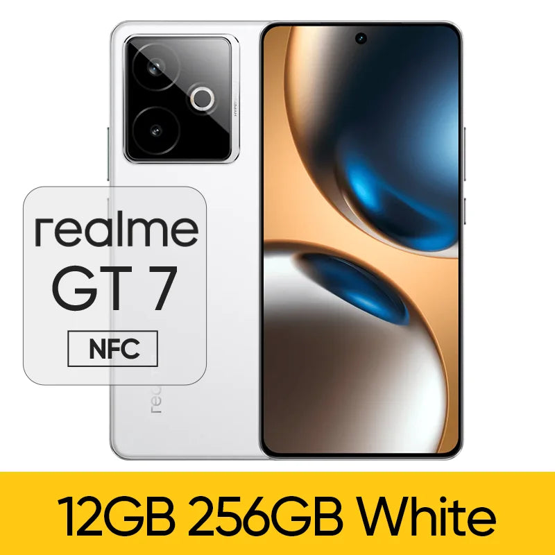 Origianl Official Rom Realme GT 7 Unlocked Simcard Region Network Dimensity 9400+ 6.8" 144Hz OLED 7200mAh 100W Ultracharge 50MP