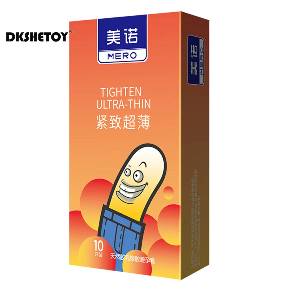 Sensitive Condoms For Men Ultra Thin Latex Rubber Penis Sleeve Romantic Screw Thread Ribs Dot Condom For Adult Men 18
