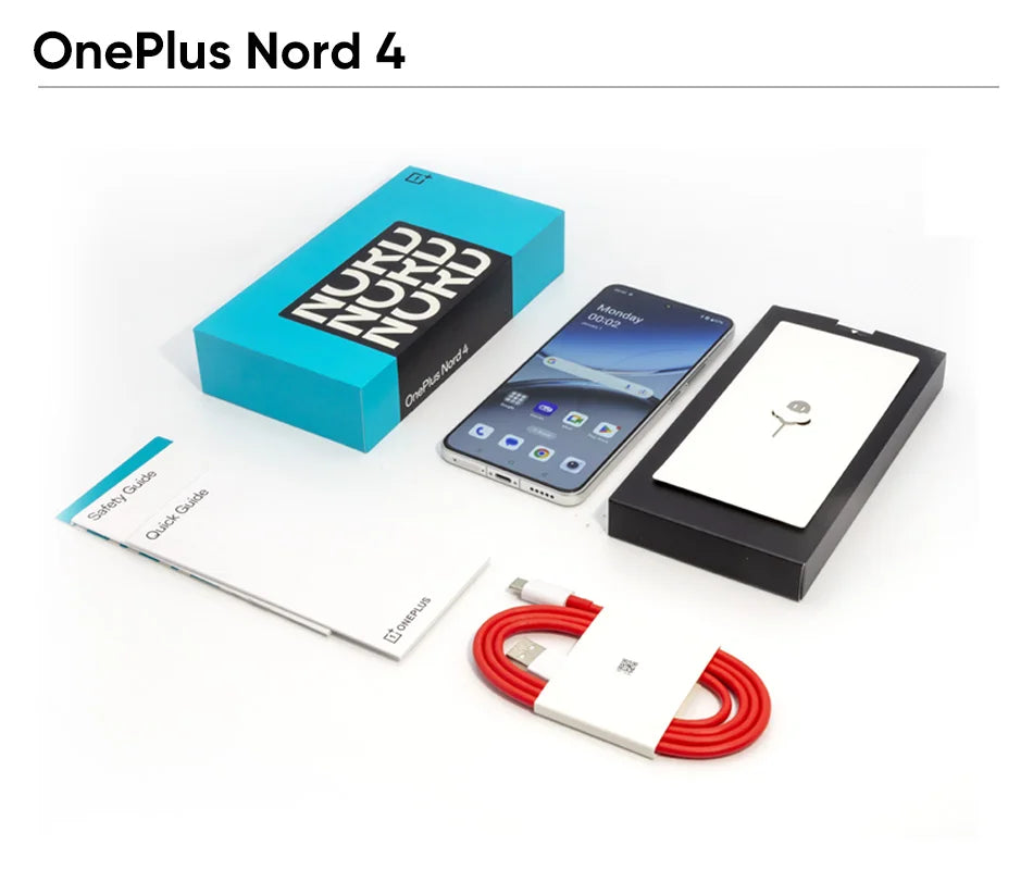 5G OnePlus Nord 4 Smartphone 100W Fast Charging Snapdragon 7 Gen 3 6.74'' 120Hz OLED Display 50MP Camera NFC Global Version