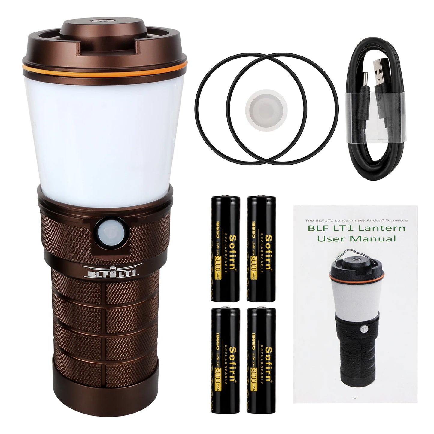 Sofirn Anduril 2.0 LT1 USB C Rechargeable Lantern Camping Light 8* LH351D Flashlight Outdoor Torch
