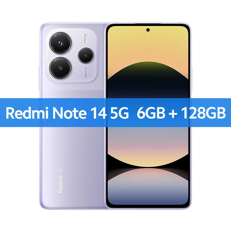 Redmi Note 14 5G Xiaomi Global Version MediaTek Dimensity 7025 Ultra 108MP Camera 45W Turbo Charging 5110mAh Battery Smartphone