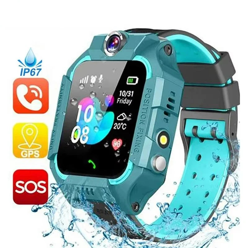 Kids Smart Watch SOS Phone Watch With 4G Sim Card Ip67 Waterproof Remote Photo For Children For Android IOS Children Gift 2025