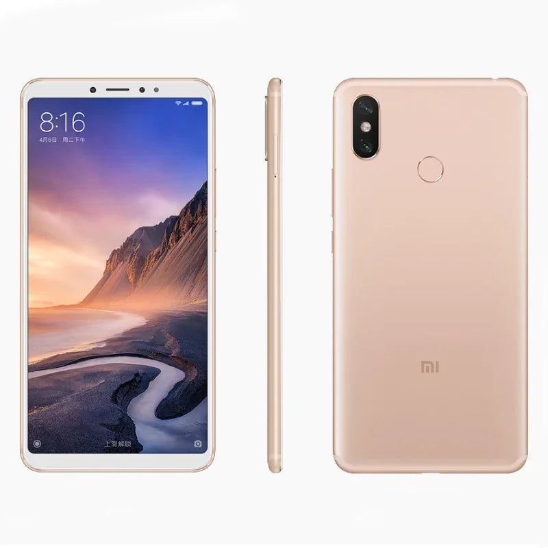 Xiaomi Max 3 Snapdragon 636 Smartphone 6.9 inch Big Screen 12MP Bluetooth 5.0 Androidused phone
