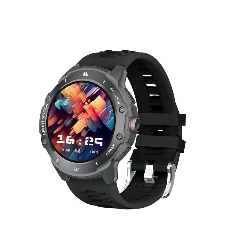 8+128GB Smart Watch 4G Network SIM Card 1.43''AMOLED 200W Camera with GPS Wifi Google Play 466*466 Screen Android for Men Women