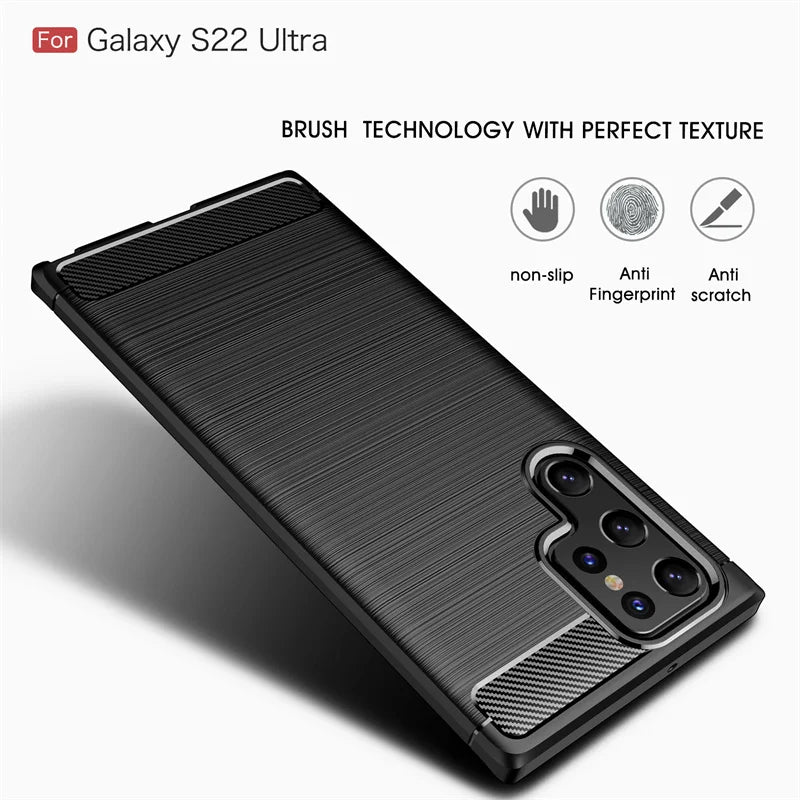 For Case Samsung Galaxy S22 Ultra Cover For Samsung S22 Ultra Coque Bumper Shockproof TPU Case Samsung S22 S23 Ultra Plus Fundas