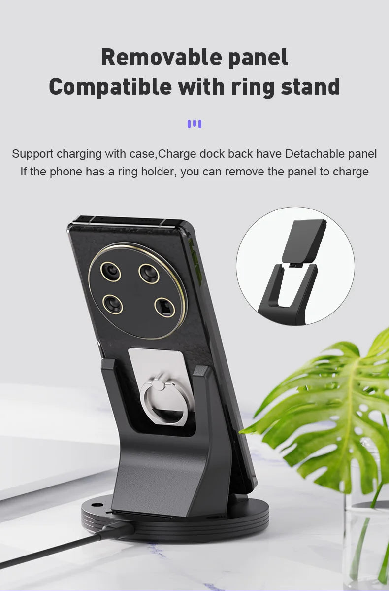 For Xiaomi PD120W Magnetic Fast Charging Base Wireless Charger Stand Desk Charging Station for Xiaomi14/14pro Redmi k70 Huawei