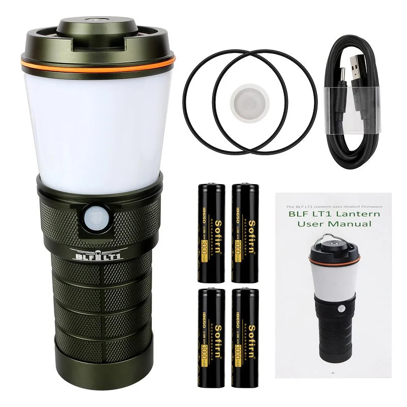 Sofirn Anduril 2.0 LT1 USB C Rechargeable Lantern Camping Light 8* LH351D Flashlight Outdoor Torch