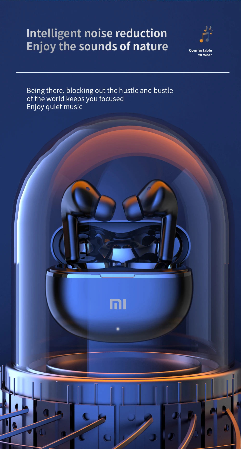 Original Xiaomi Air7 Headset Wireless Earphones Bluetooth Headphones Stereo Sport Game TWS Earbuds In Ear With Mic Touch