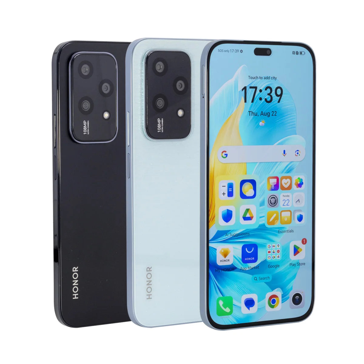 2024 Global Version HONOR 200 Lite 256GB ROM 5G Smartphone Mediatek Dimensity 6080 6.7'' 90Hz AMOLED Display 108MP Main Camera