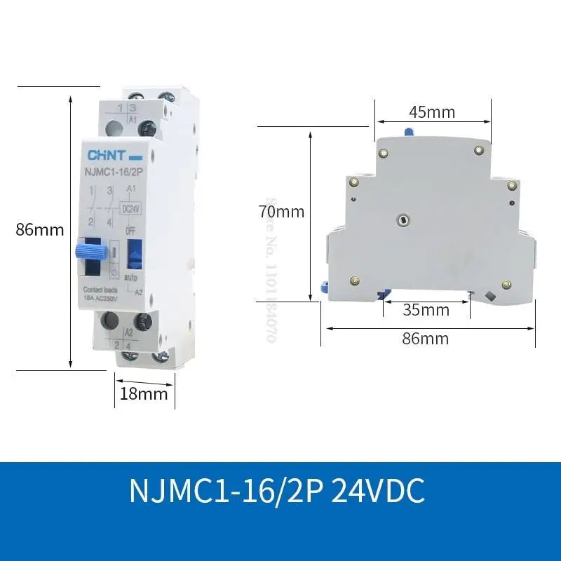 CHINT Impulse Signal Pulse Relay NJMC1 Signal Relay NJMC1-16 1P 2P 3P 4P AC220V DC24V 16A CHNT